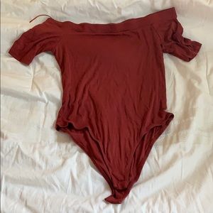 Off the shoulder body suit